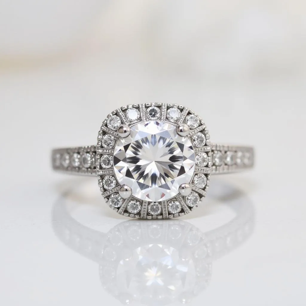 Art Deco Diamond Wedding Ring