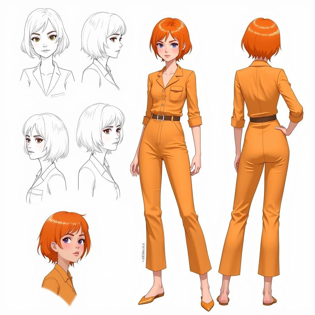  Nhân Vật Leeloo trong Fifth Element concept art 