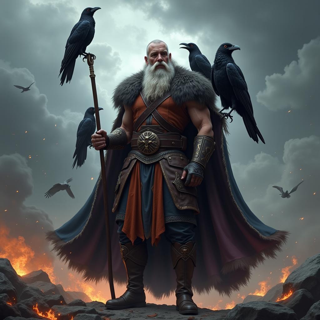 Thần Odin trong Ragnarok Art