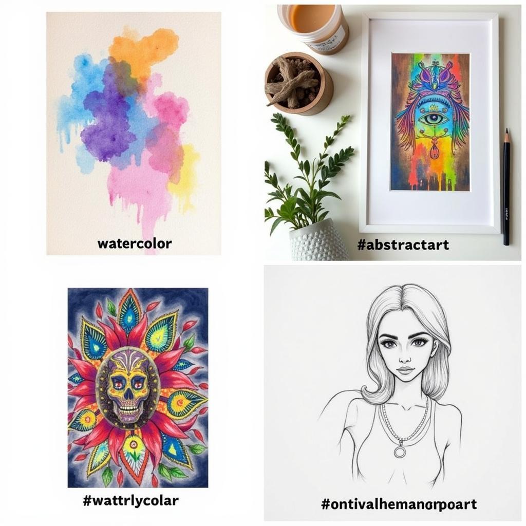 Examples of Niche Art Hashtags