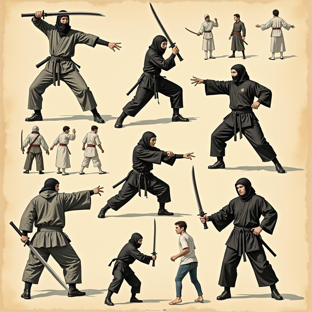 Ninja Training Historical Depiction