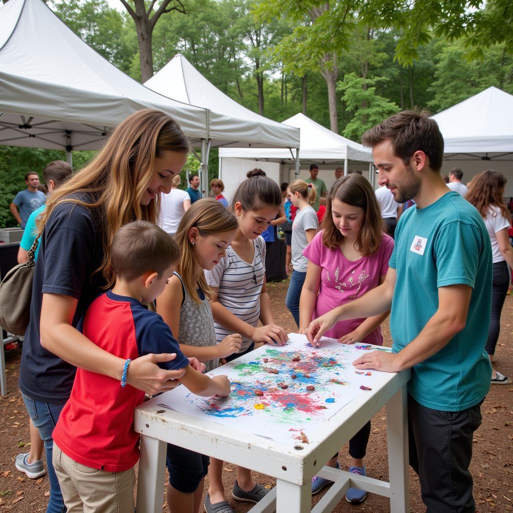 Norcross GA Art Festival Interactive Art Installation