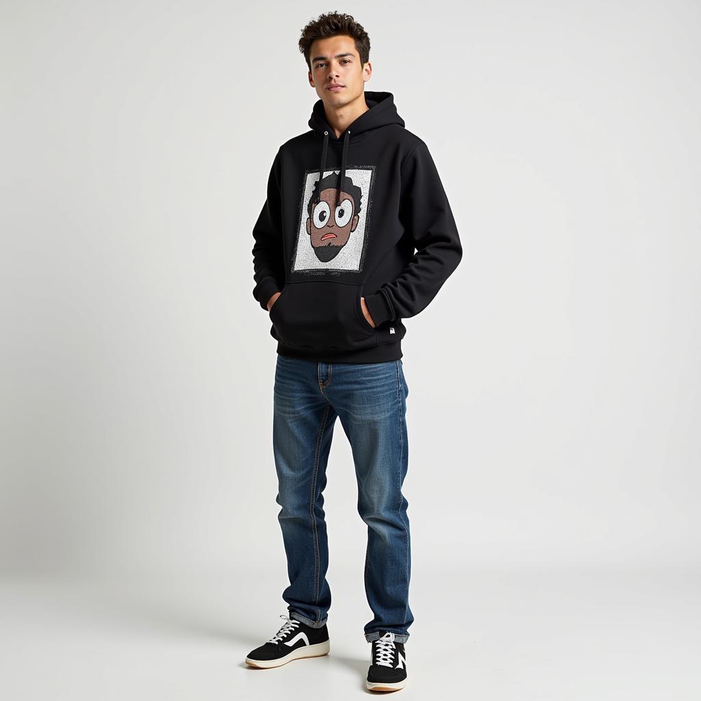 Phối đồ với áo hoodie normalize art