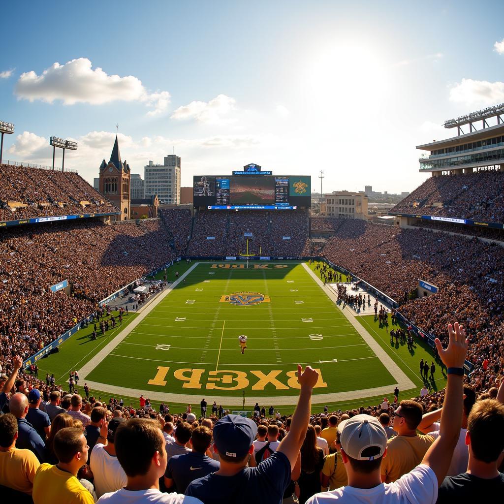 Notre Dame Stadium Canvas Print