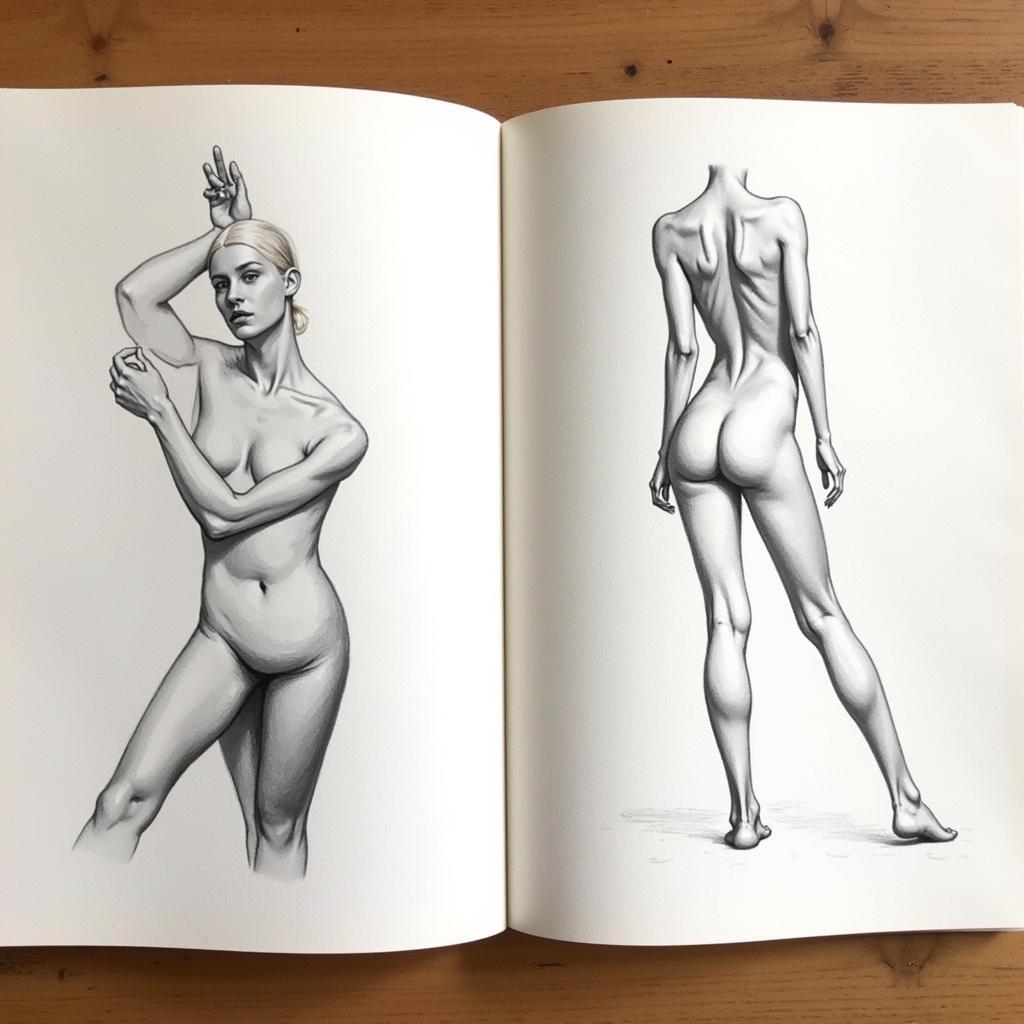 Charcoal Sketches of the Nude Form