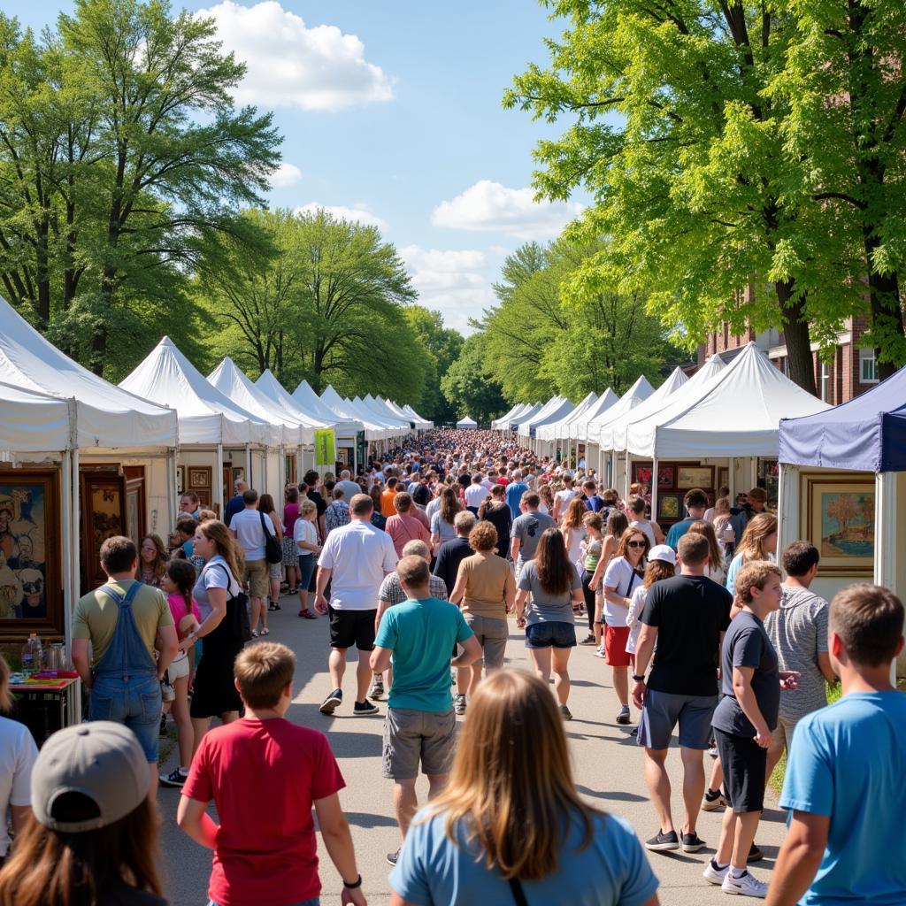 Olathe Art Festival Crowd