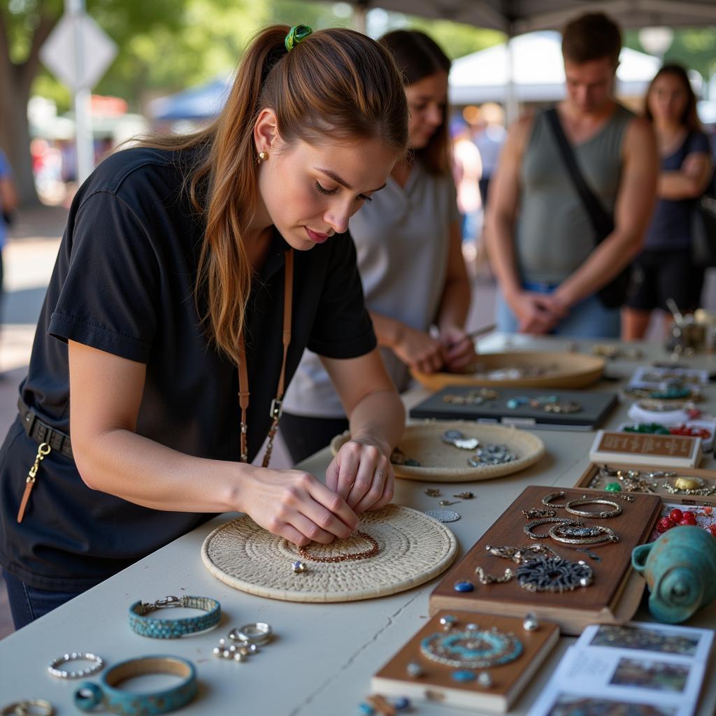 Nghệ sĩ địa phương tại Olde Towne East Art Walk