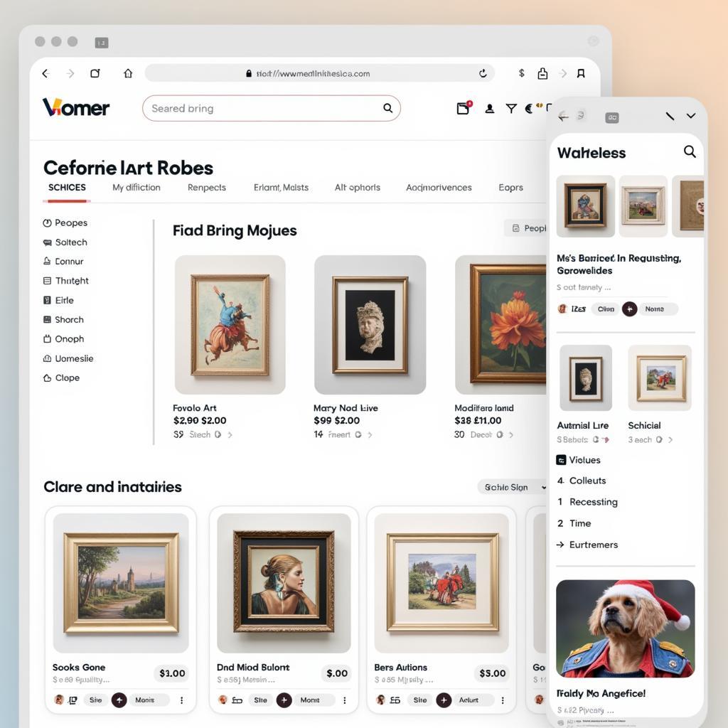 Effortless Browsing on an Online Art Marketplace