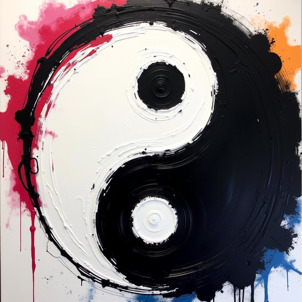 Yin-yang symbol in contemporary art