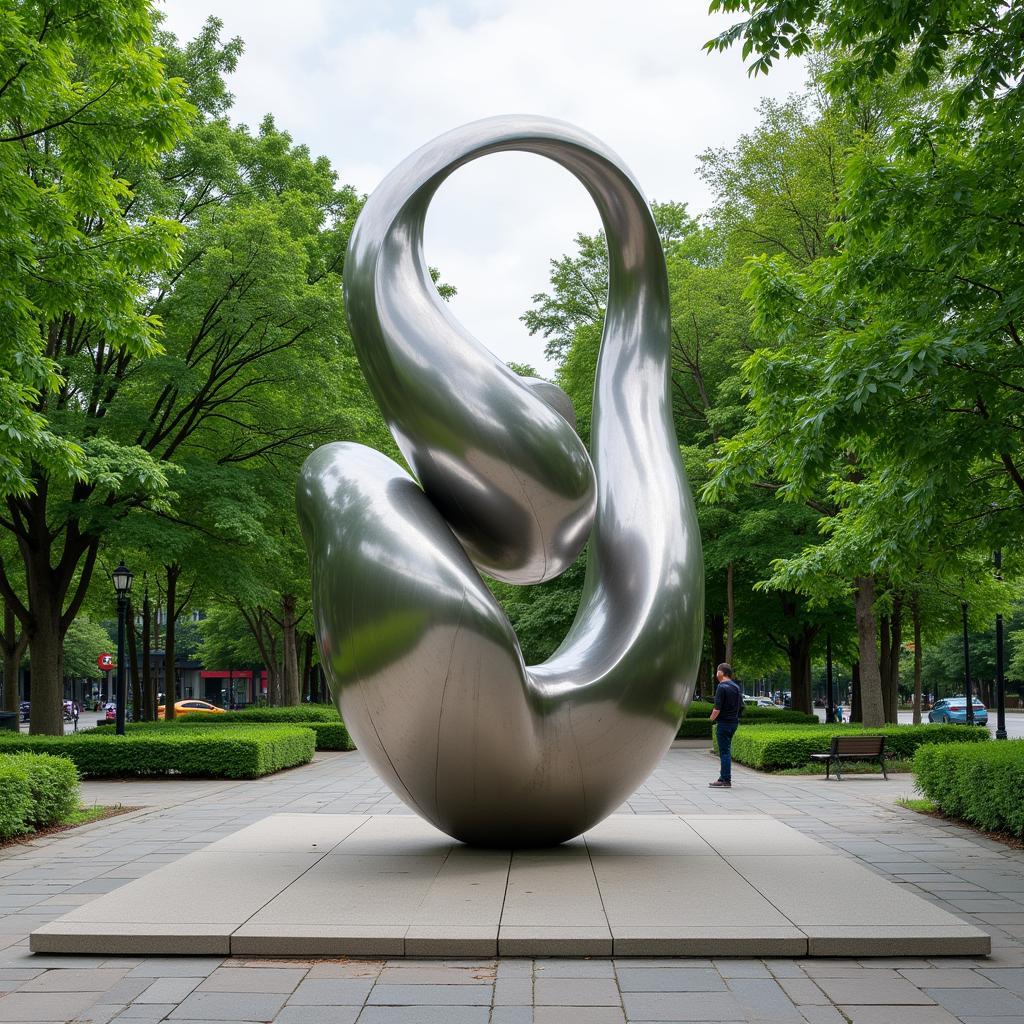 Outdoor Stainless Steel Sculpture - Public Art