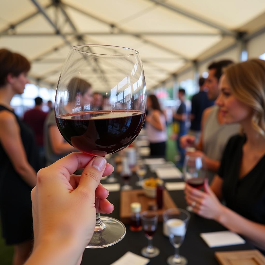 Wine tasting experience at Palo Alto Wine Festival