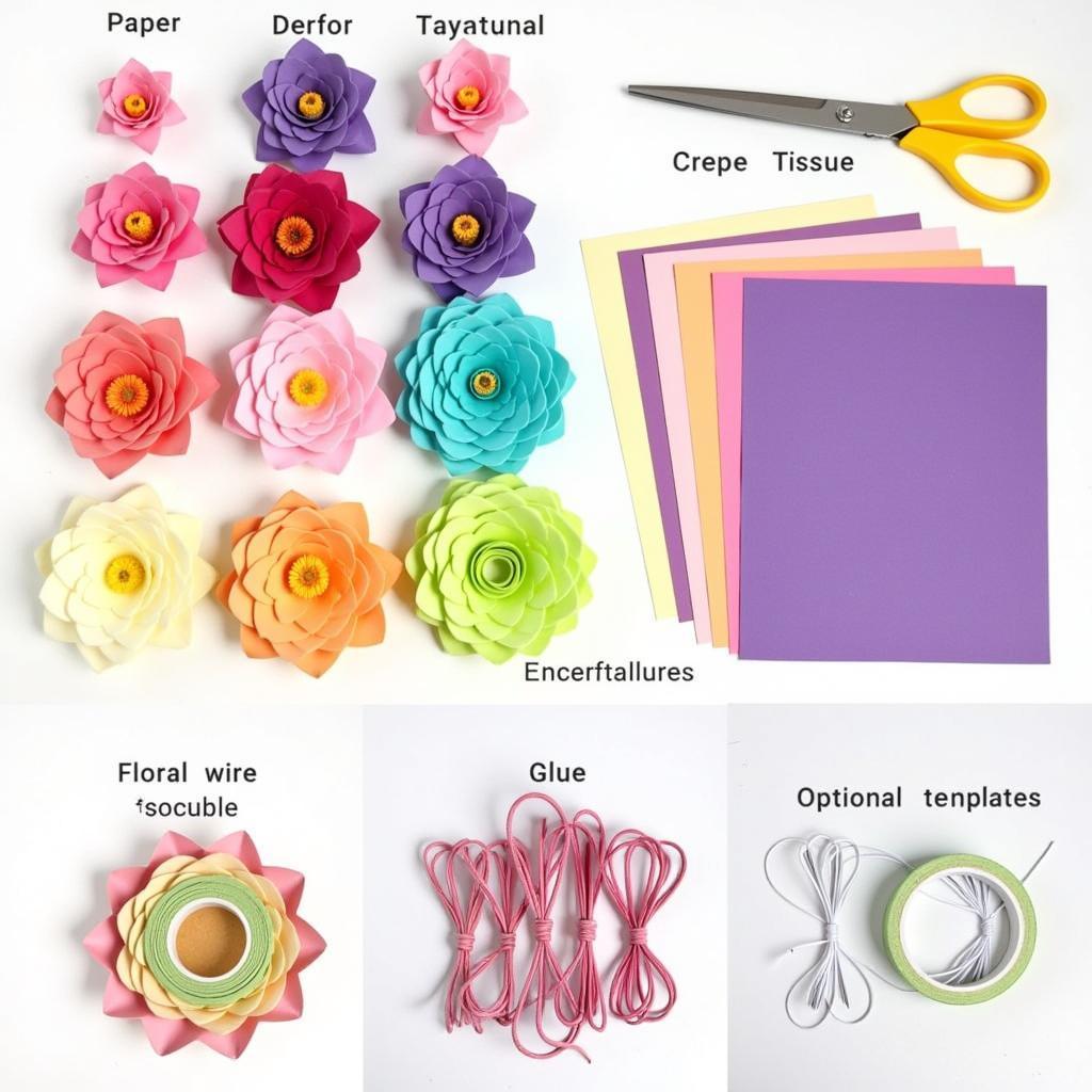 Essential Materials for Paper Flower Making