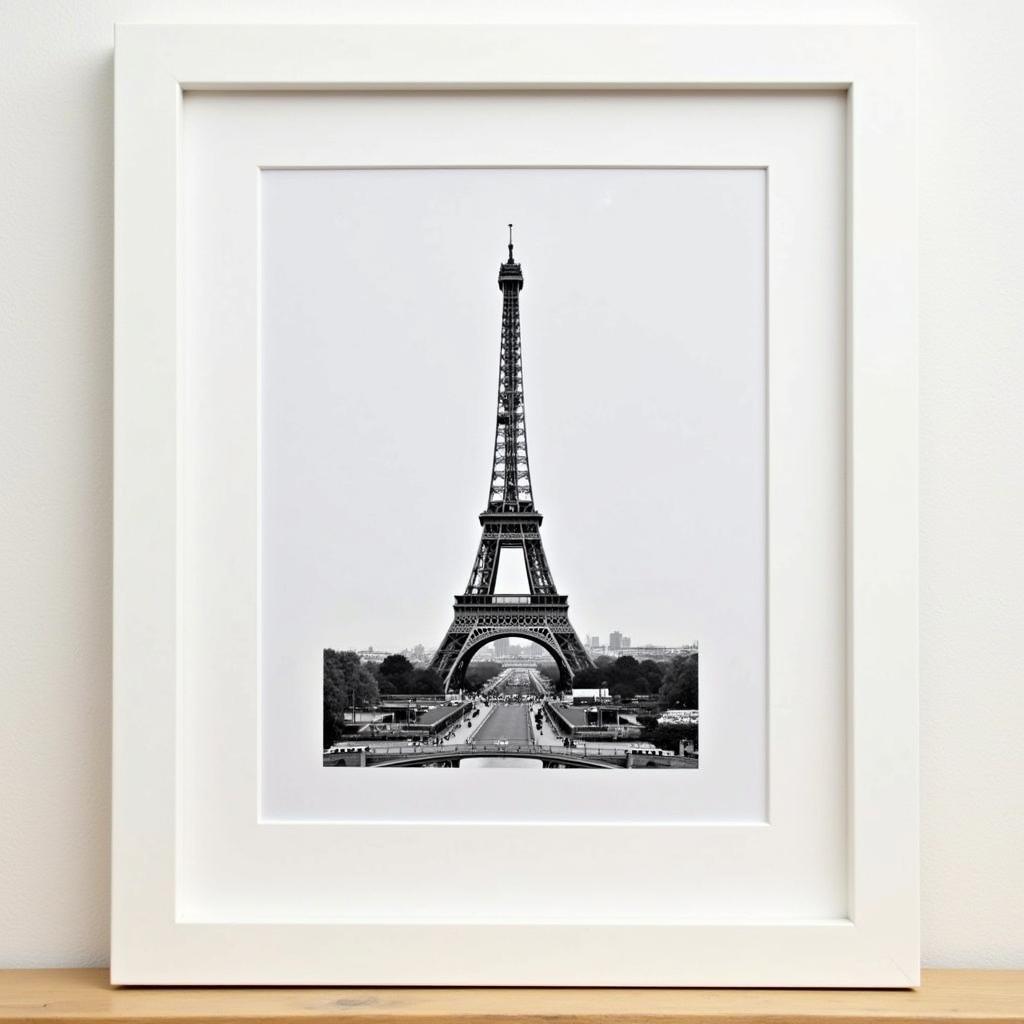 Paris Cityscape Black and White Wall Art