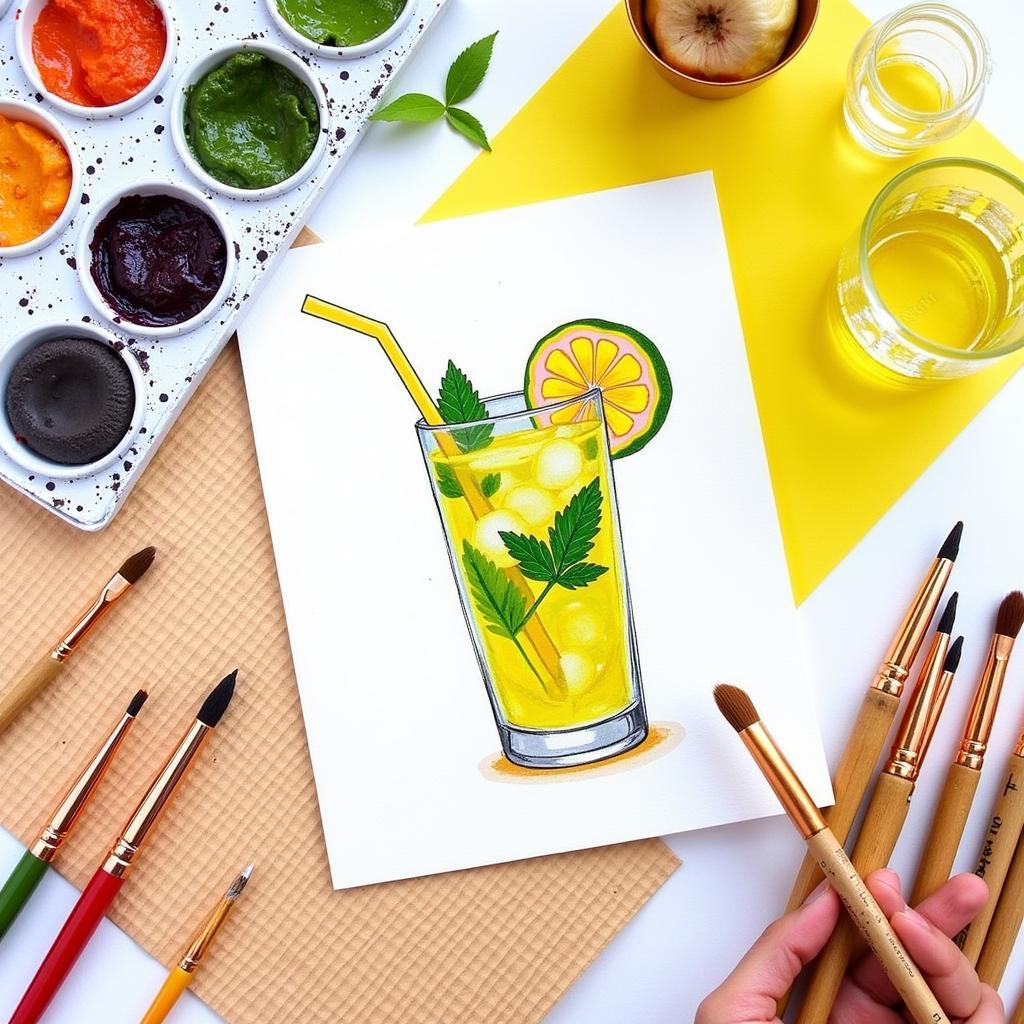 Passion Mojito Inspired Art Supplies