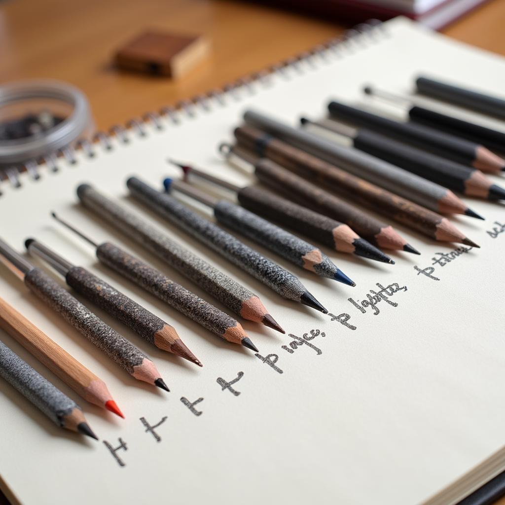 Different Pencil Grades for Drawing