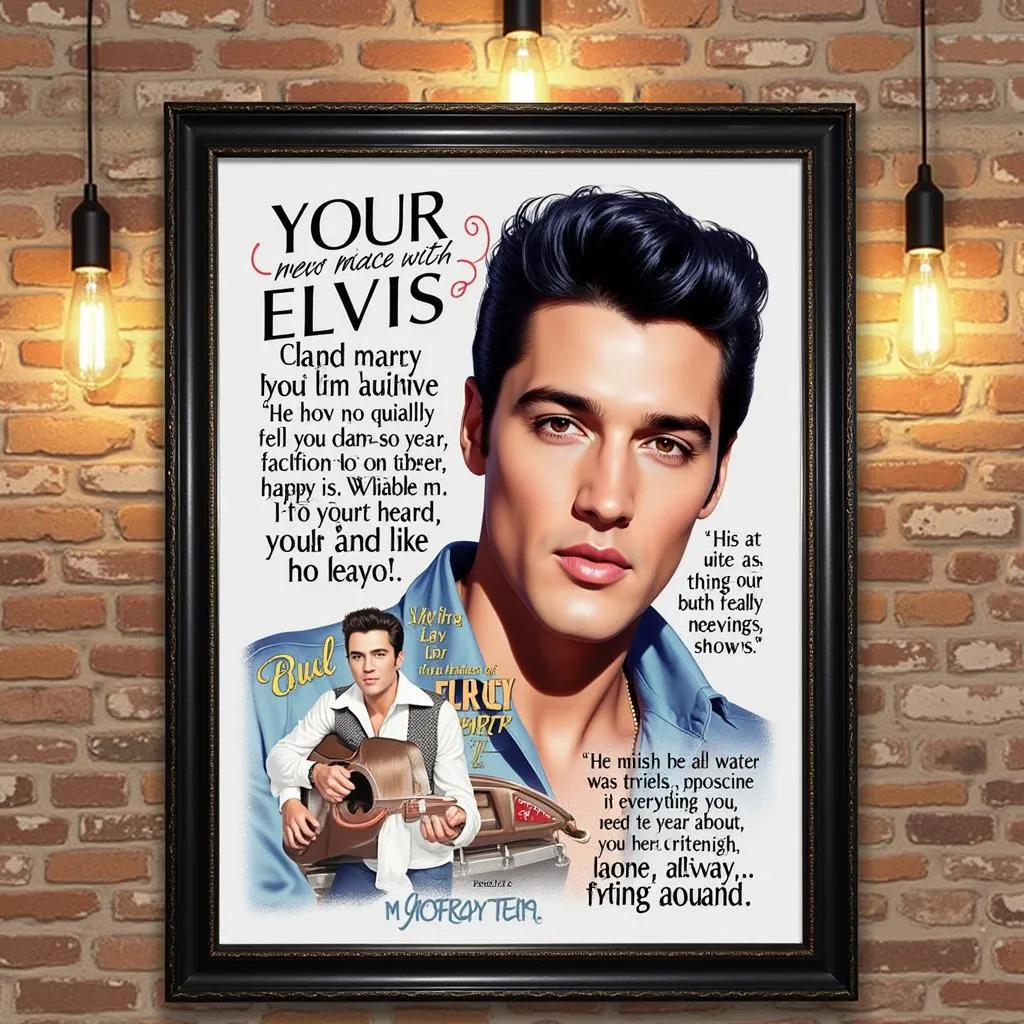 Personalized Elvis Presley Wall Art