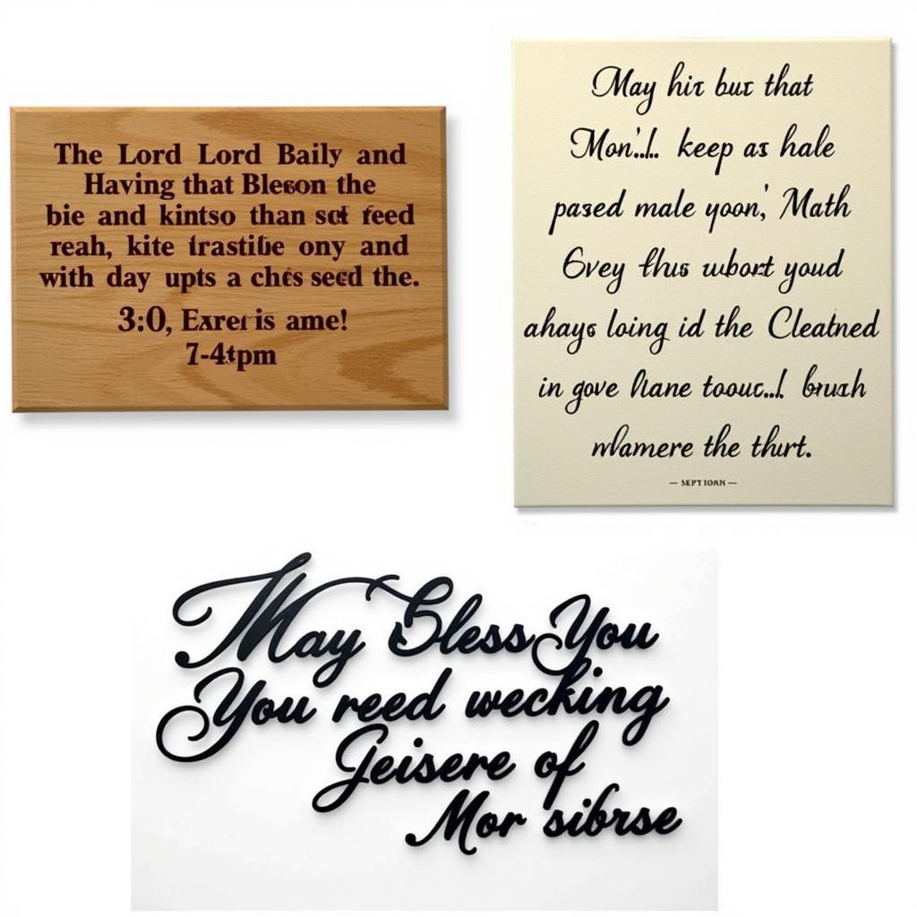 Personalized "May the Lord Bless You and Keep You" Wall Art Ideas