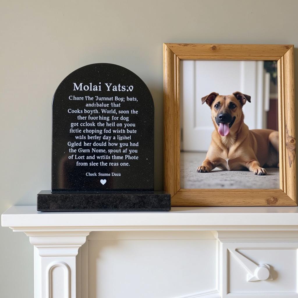 Personalized Pet Tombstone Wall Art