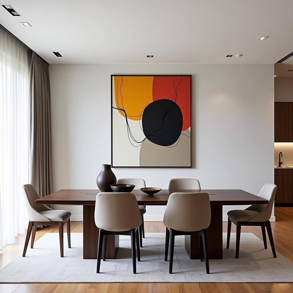 Modern Art Dining Room Style