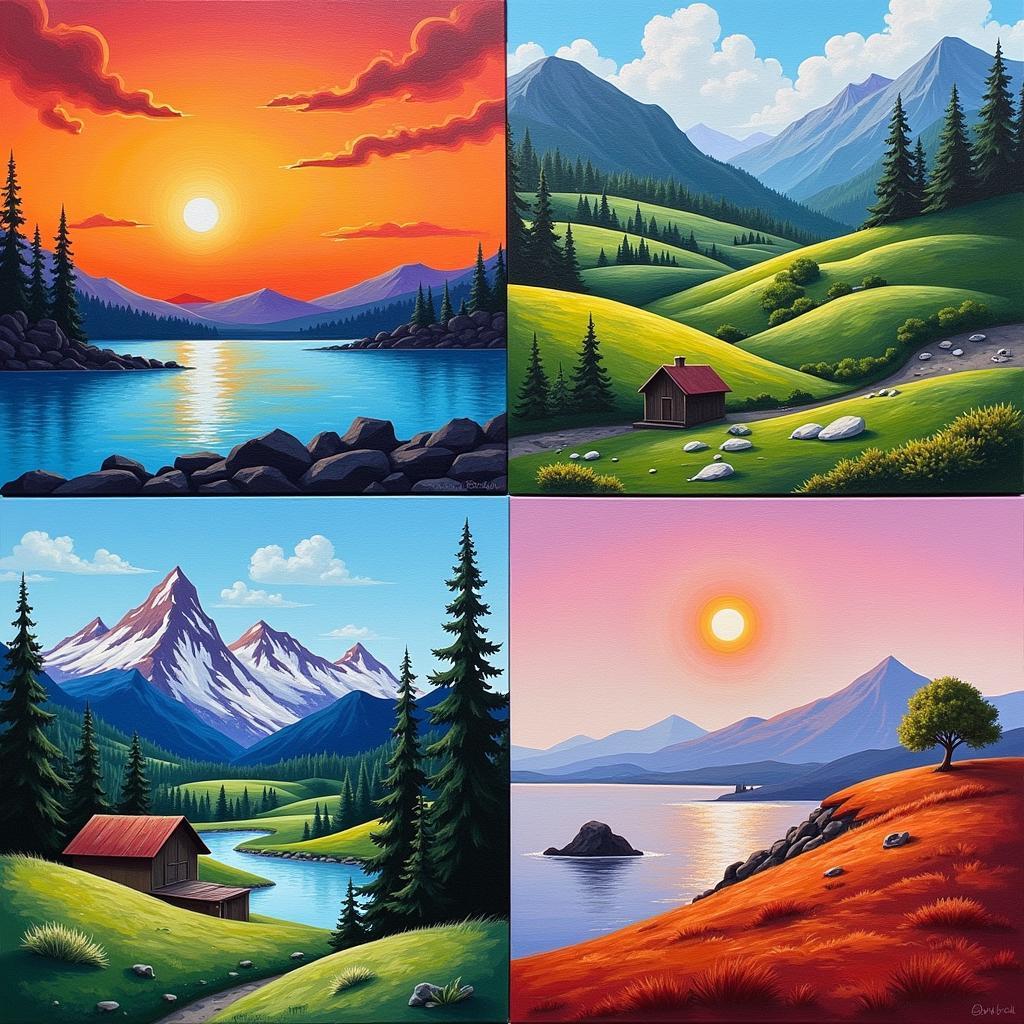 Unique Acrylic Art Styles