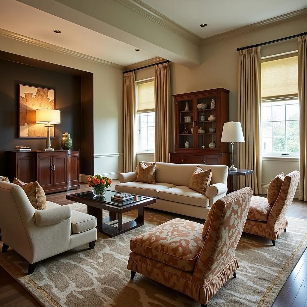 Art Deco Living Room with Period Furniture