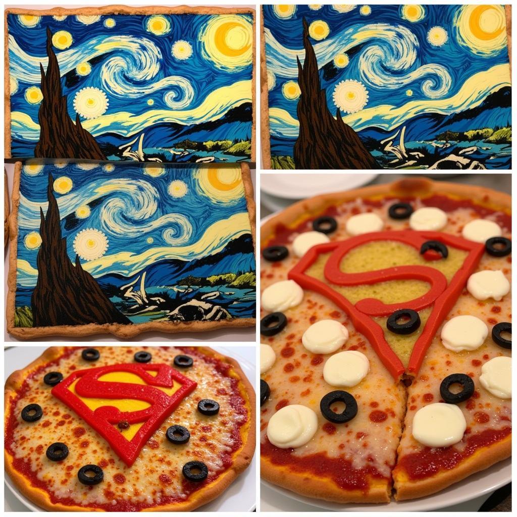 Piz Art Inspired by Famous Paintings and Pop Culture