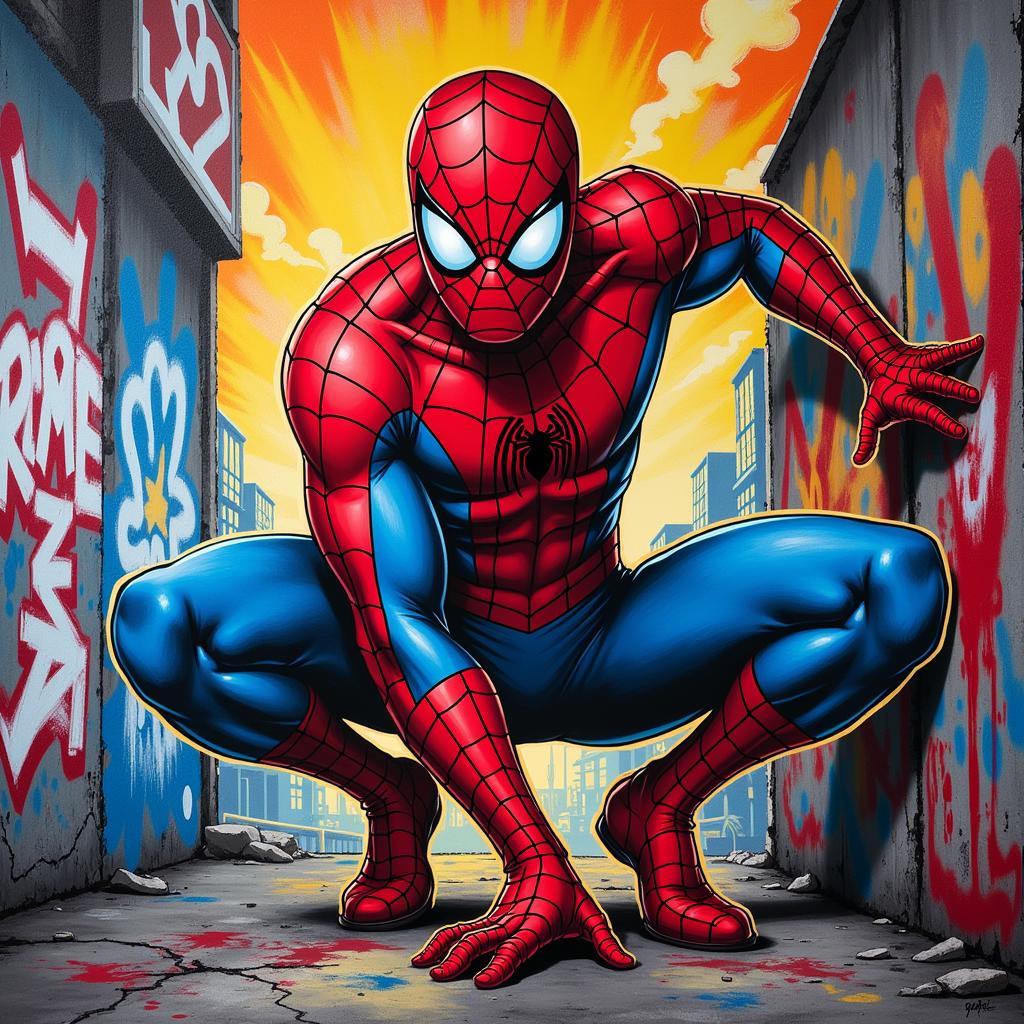 Pop Graffiti Art - Spider-Man