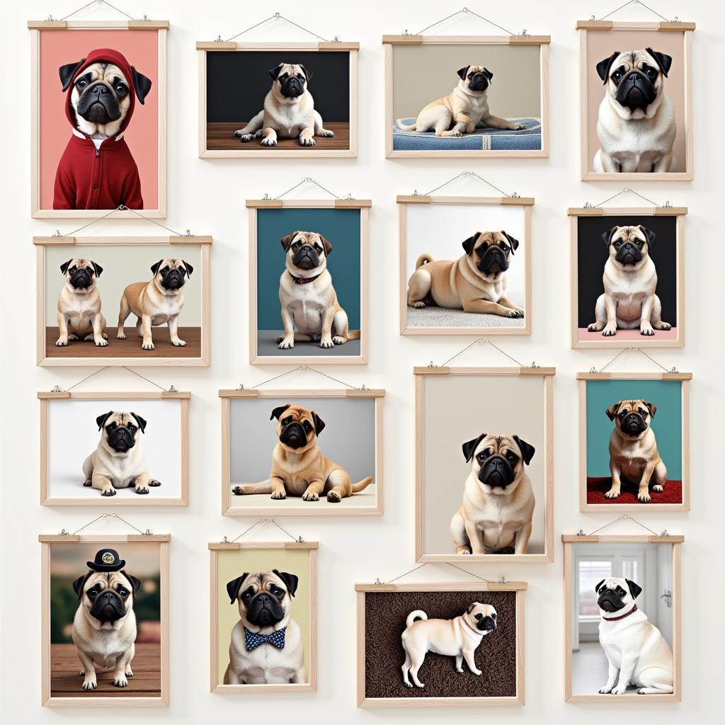 Popular Themes in Pug Wall Art