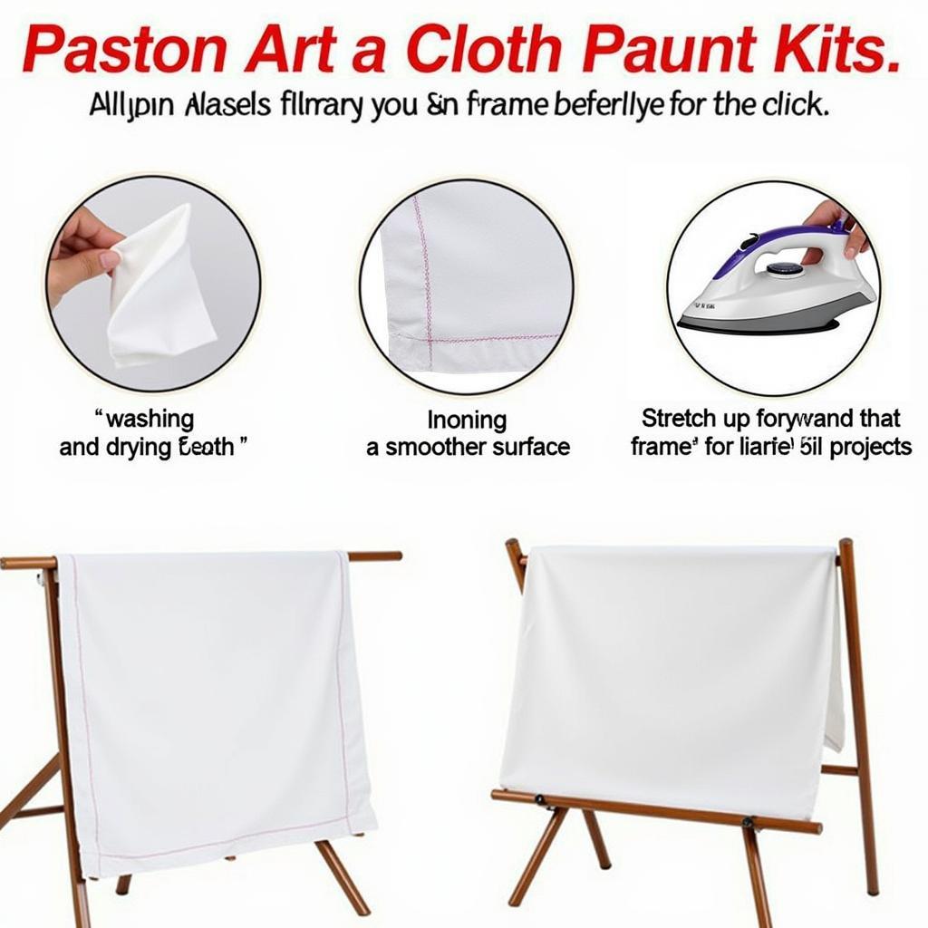 Preparing an Art Drop Cloth for Painting