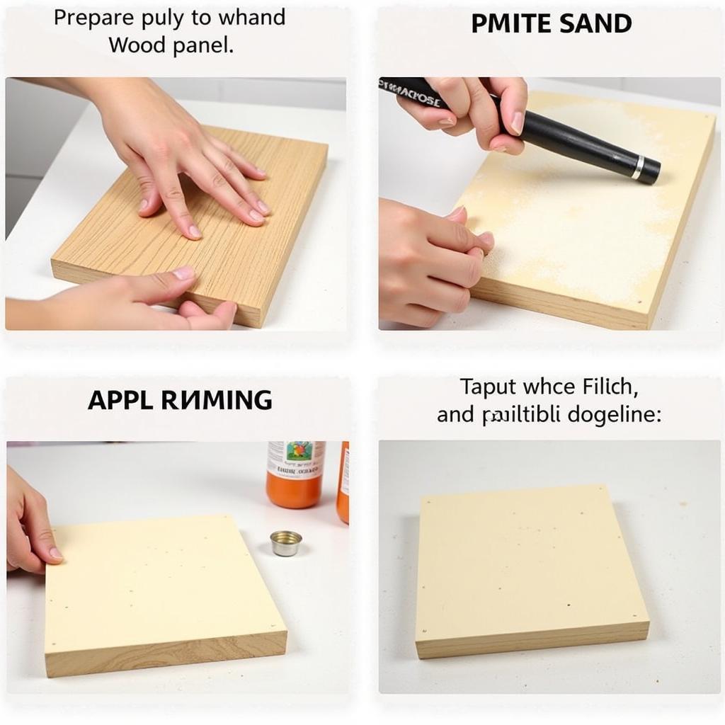 Preparing a Wood Panel for Painting