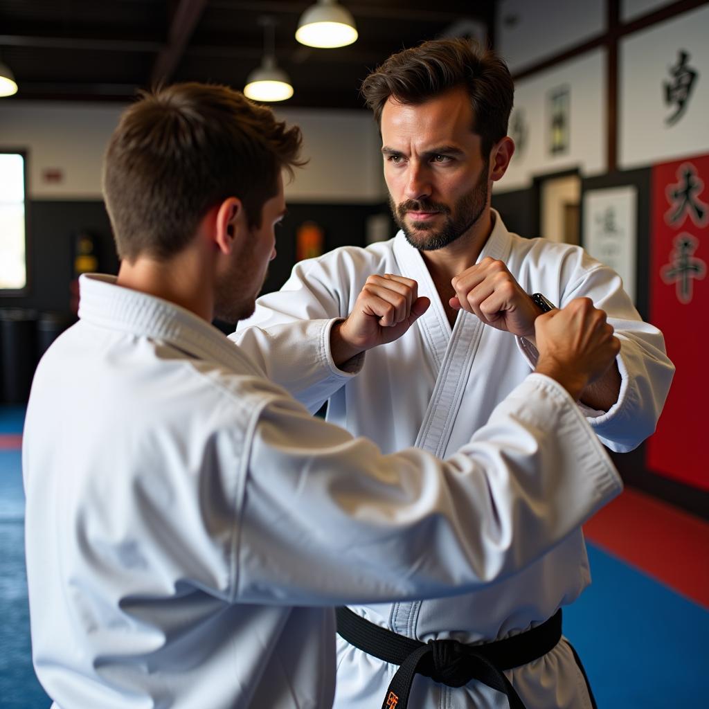 Prescott Martial Arts Instructor and Student