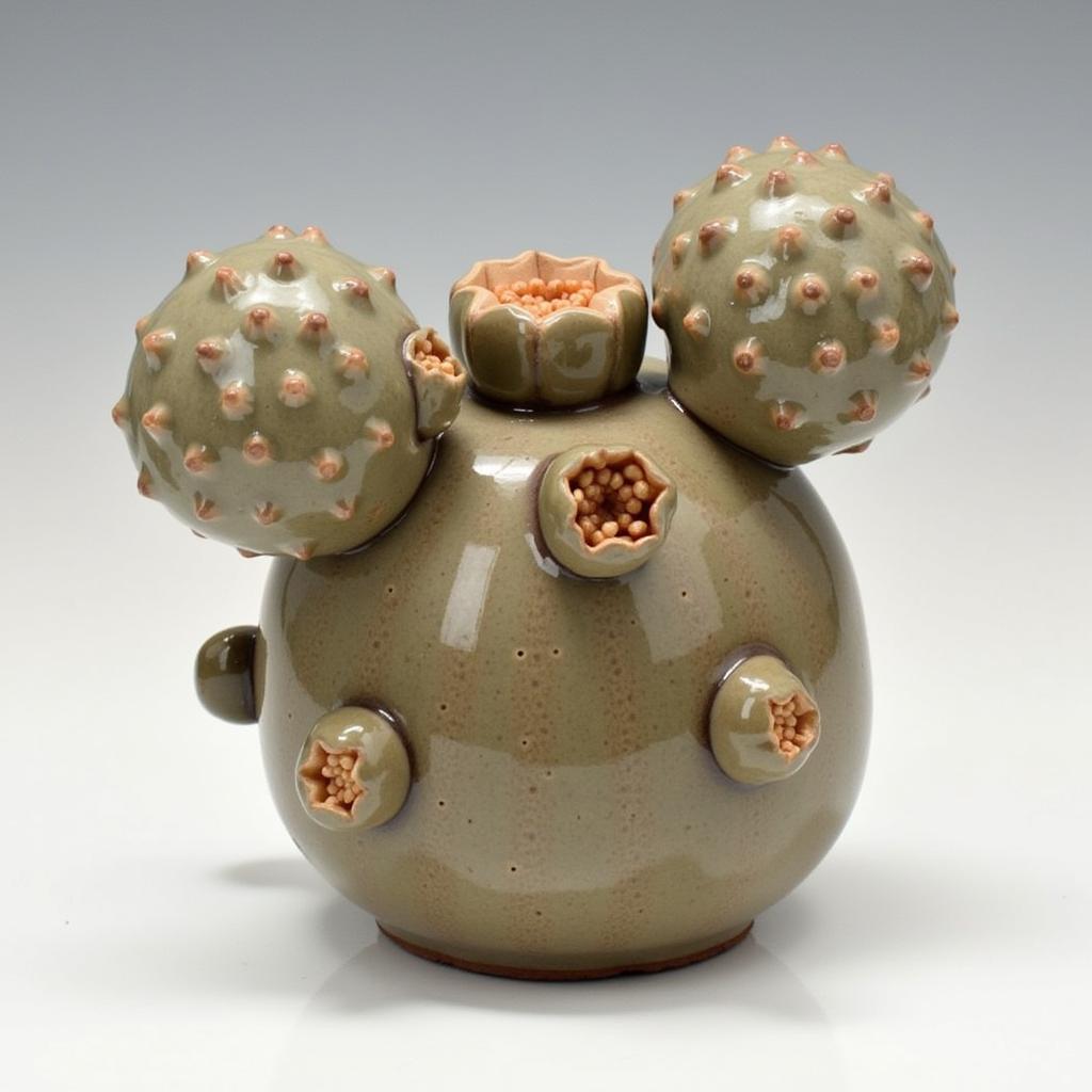 Prickly Pear Ceramic Sculpture