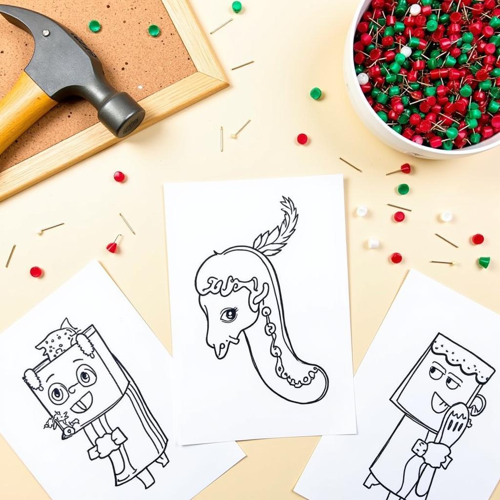 Push Pin Art Supplies for Christmas Crafts