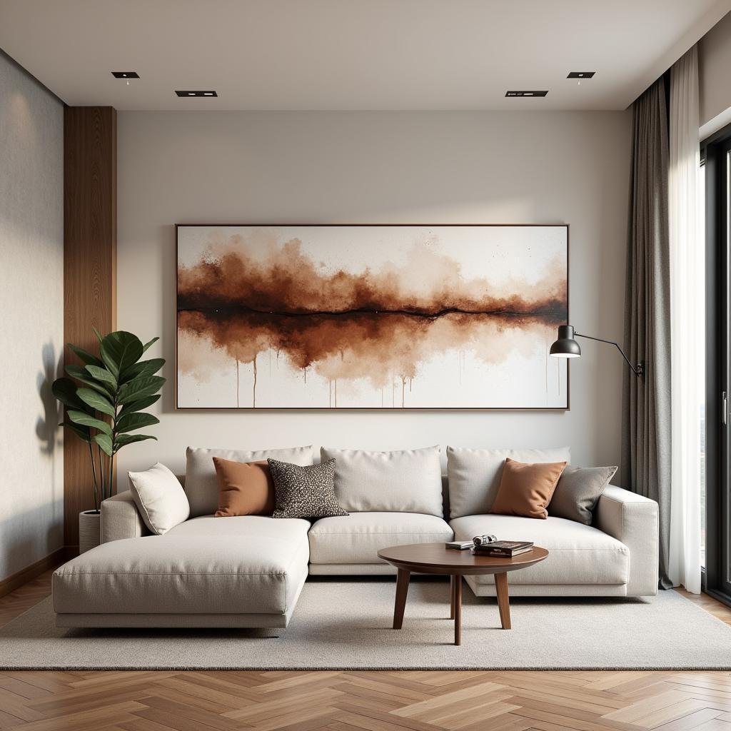 Raku Wall Art in Minimalist Interior