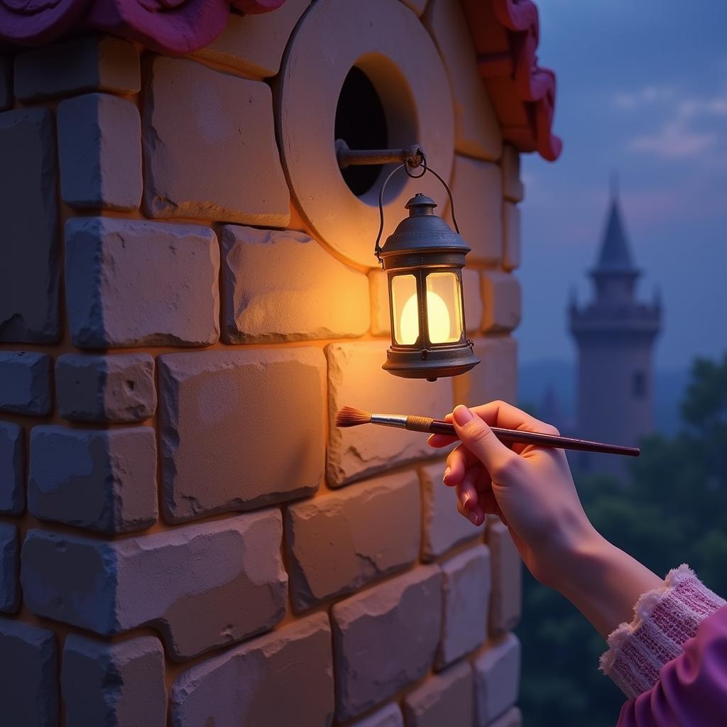 Rapunzel Painting Floating Lanterns