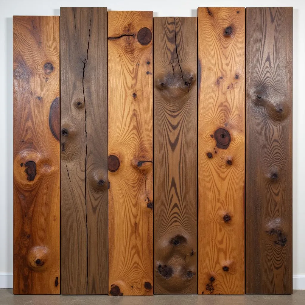 Reclaimed wood panel art