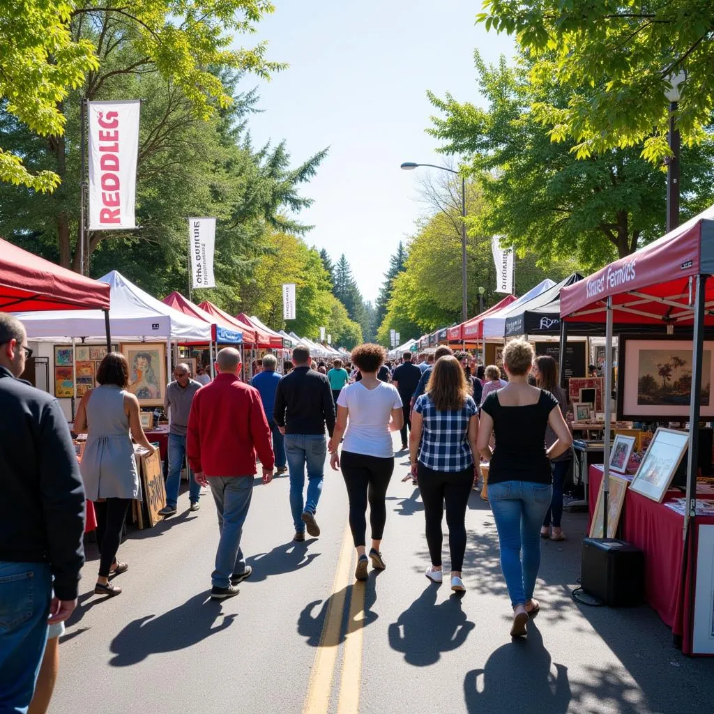 Redmond Town Center Art Festival: Lively Atmosphere