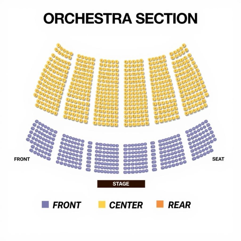 Redondo Performing Arts Center Orchestra Section Seating Chart