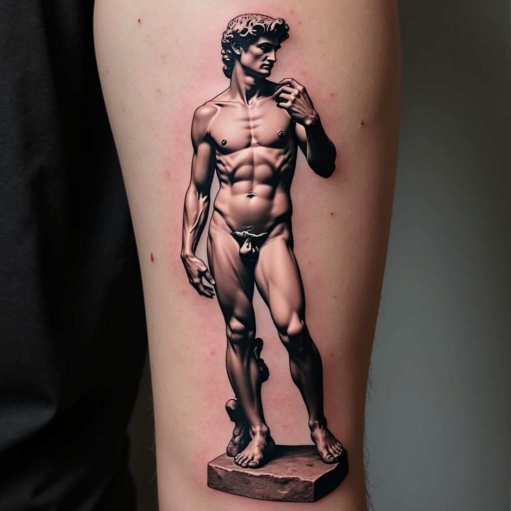 Michelangelo's David Renaissance Tattoo