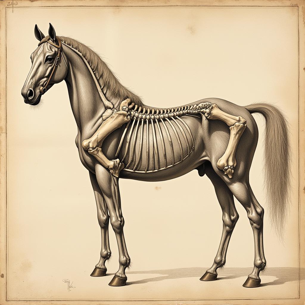 Renaissance Horse Anatomy Study