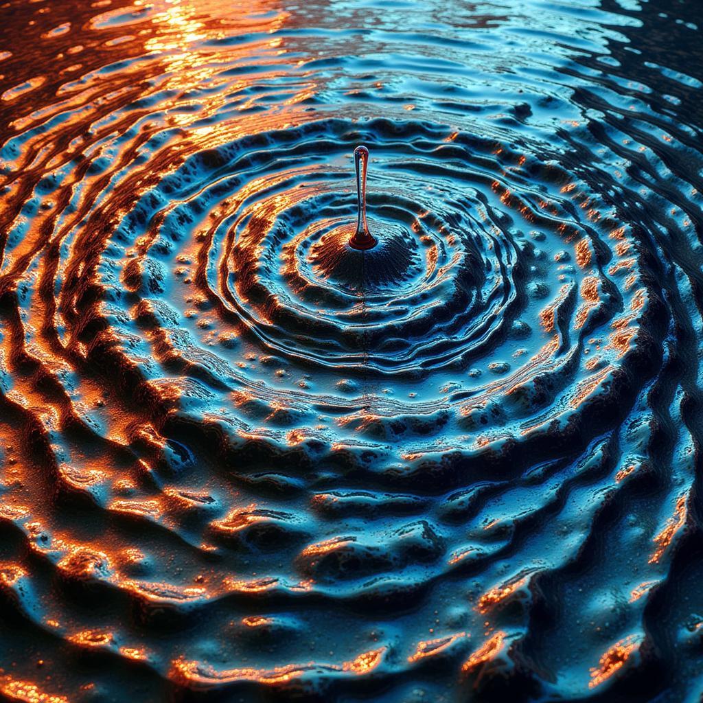 Abstract Ripple Art Patterns