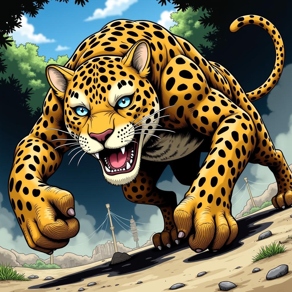 Rob Lucci in Leopard Form, Dynamic Pose