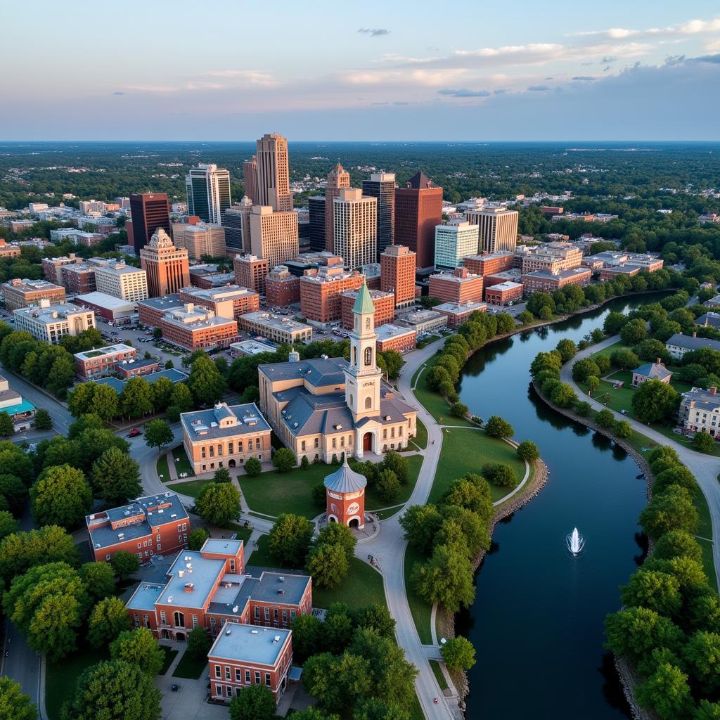 Rochester, MN Aerial View for Digital Art Inspiration