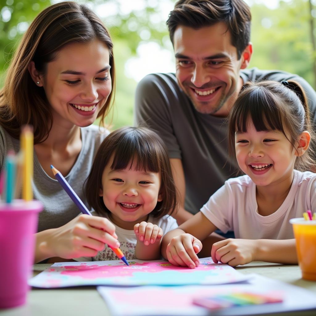 Family enjoys activities at the Rockville Arts Festival