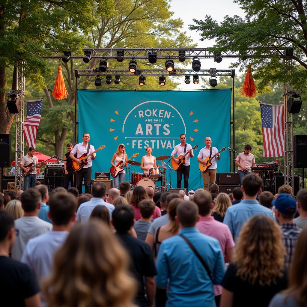 Live band performs at the Rockville Arts Festival