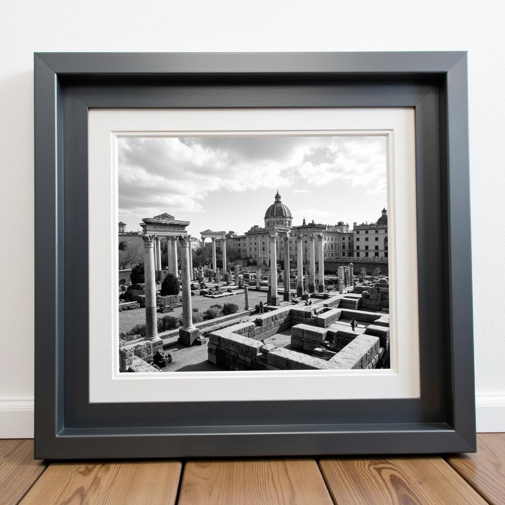 Roman Cityscape Black and White Photography