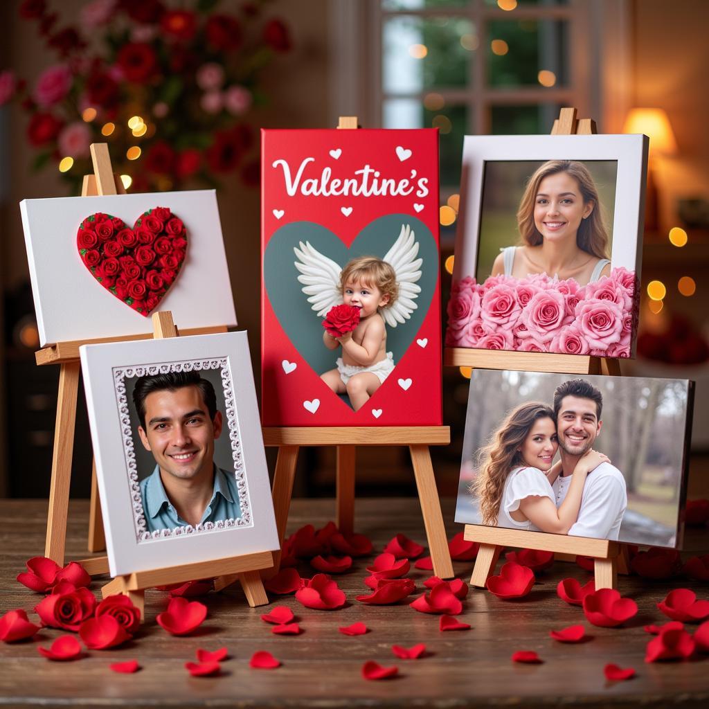 Romantic Valentines Canvas Art Ideas