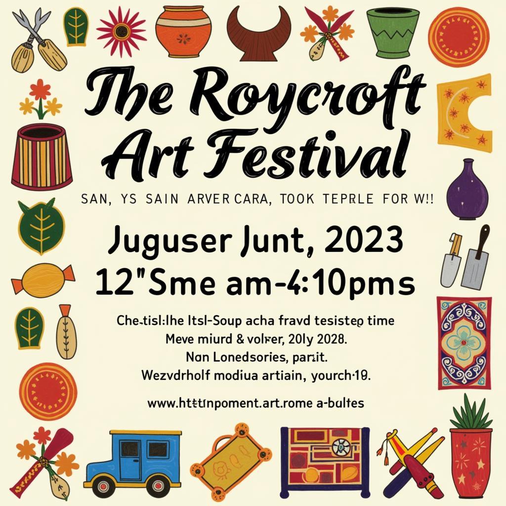 Poster of the Roycroft Art Festival 2024