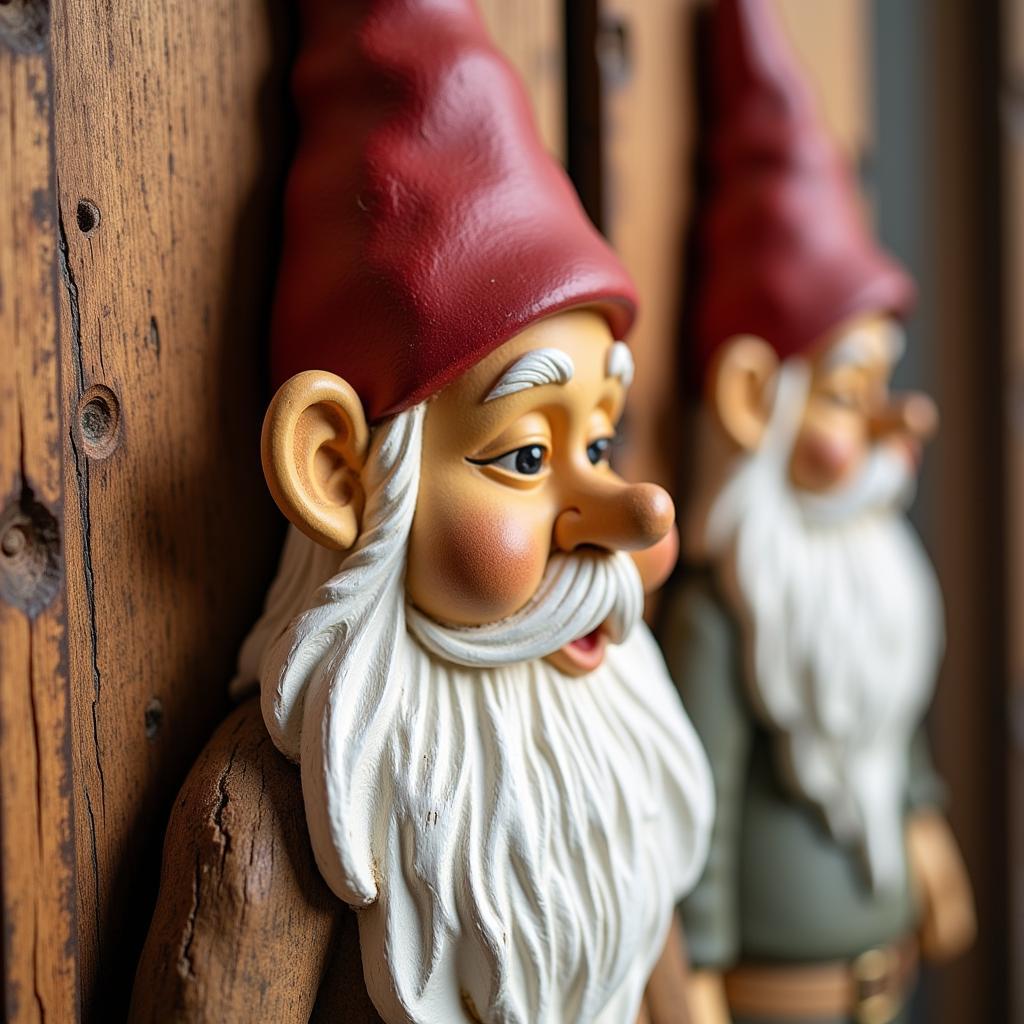 Rustic Wooden Gnome Wall Art