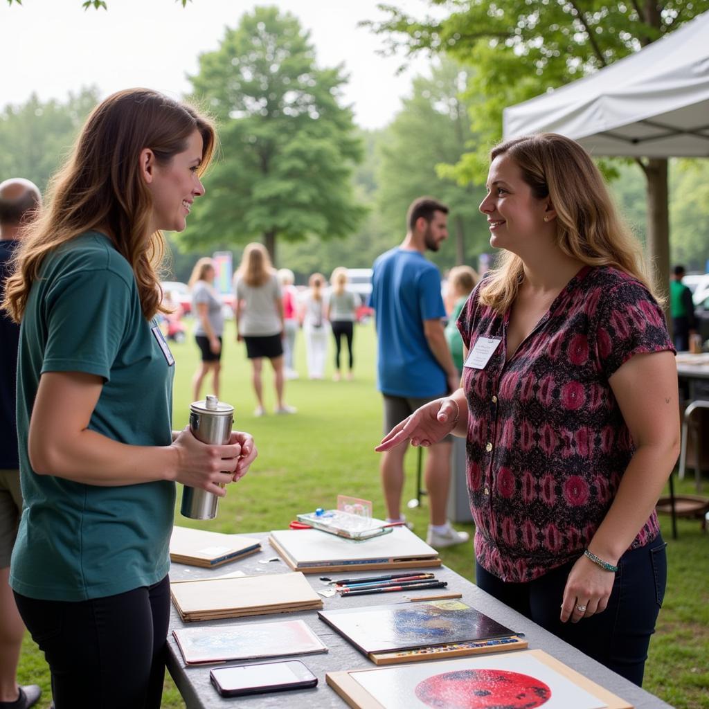 Artist Interaction at Rutland Art in the Park